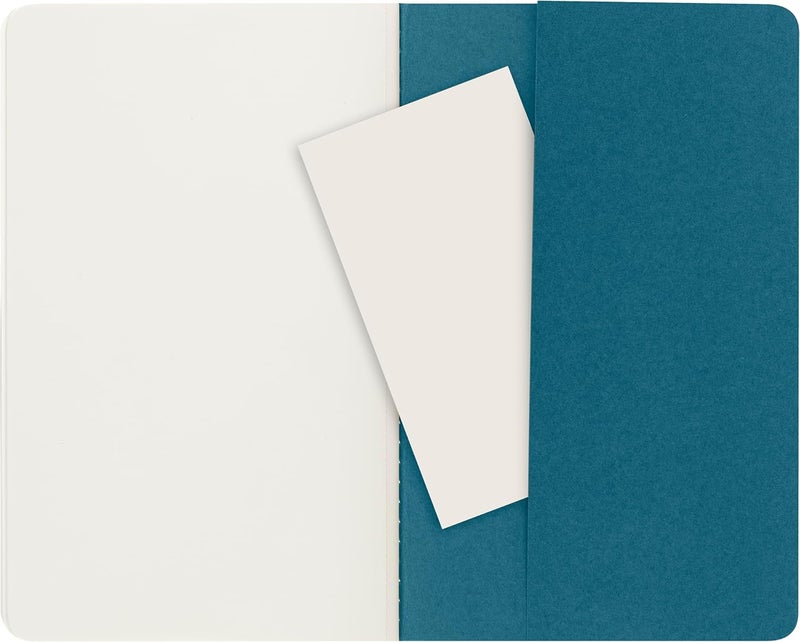 Cahier Journal, Soft Cover, Large (5" x 8.25") Plain/Blank, Brisk Blue, 80 Pages (Set of 3) - Image 5
