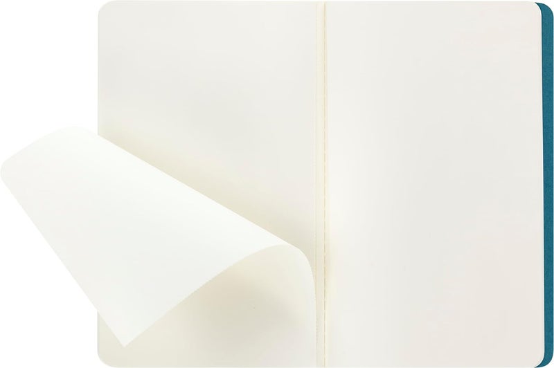 Cahier Journal, Soft Cover, Large (5" x 8.25") Plain/Blank, Brisk Blue, 80 Pages (Set of 3) - Image 4