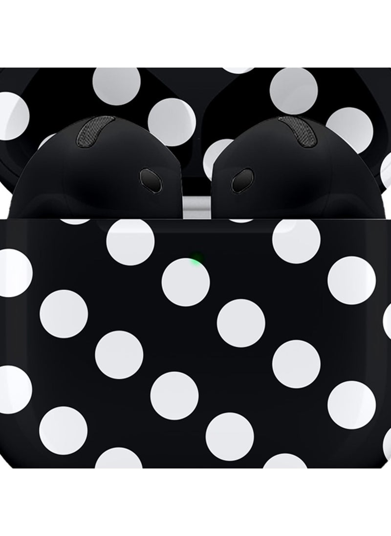 Craft MERLIN CRAFT CUSTOMIZED APPLE AIRPODS 4 ANC BLACK POLKA  - Image 2