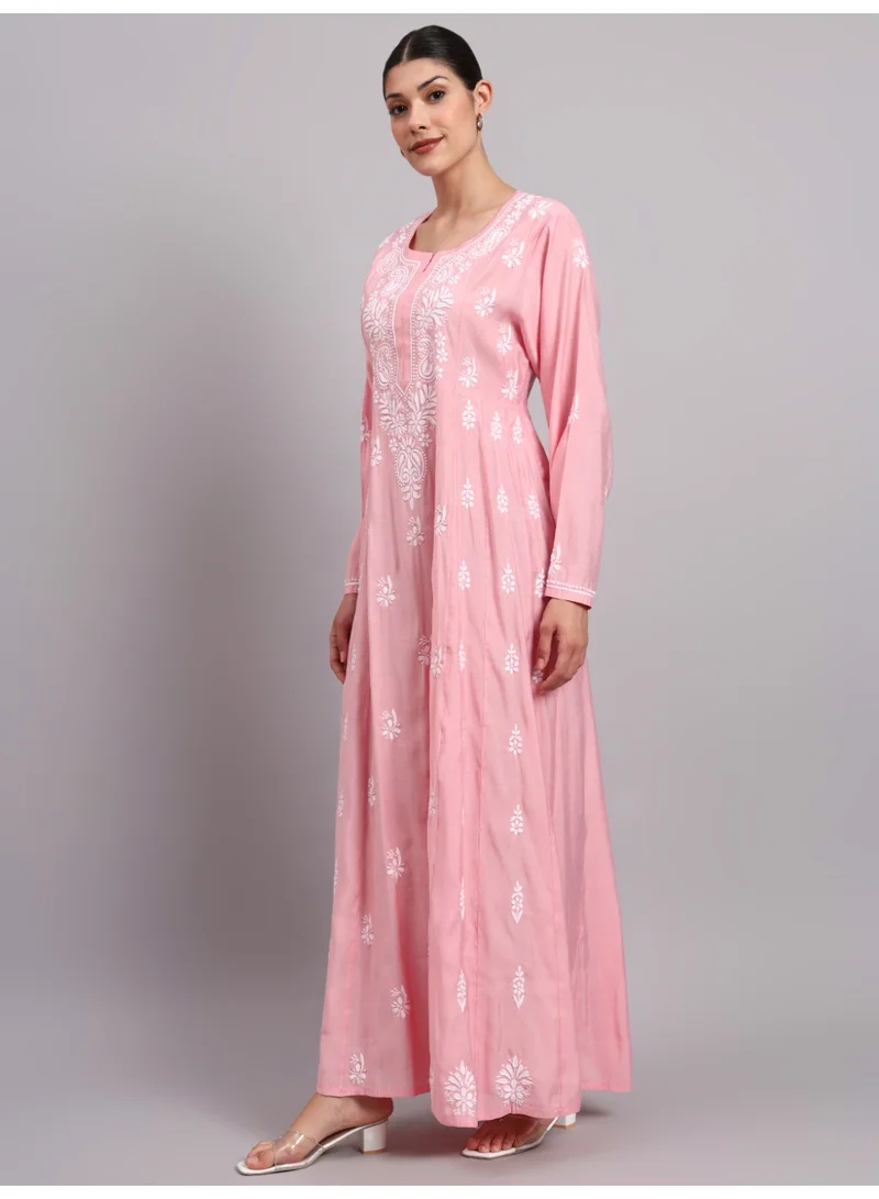 Alaya Hand Embroidered Chikankari Chanderi Jalabiya-AL4088