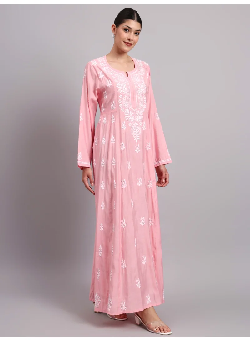 Alaya Hand Embroidered Chikankari Chanderi Jalabiya-AL4088