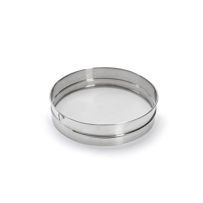 DE BUYER Sieve with Tight mesh  08 mm Diameter cm460430 Stainless Steel Silver Diamtre 30 cm