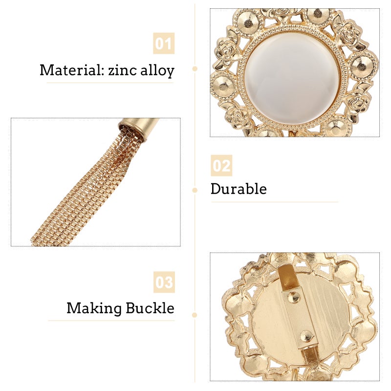 5pcs Delicate Buckle Tassel Hanging Bag Tassel Pendant DIY Hand Purse Decoration - Image 4