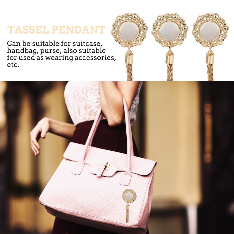 5pcs Delicate Buckle Tassel Hanging Bag Tassel Pendant DIY Hand Purse Decoration - Image 5
