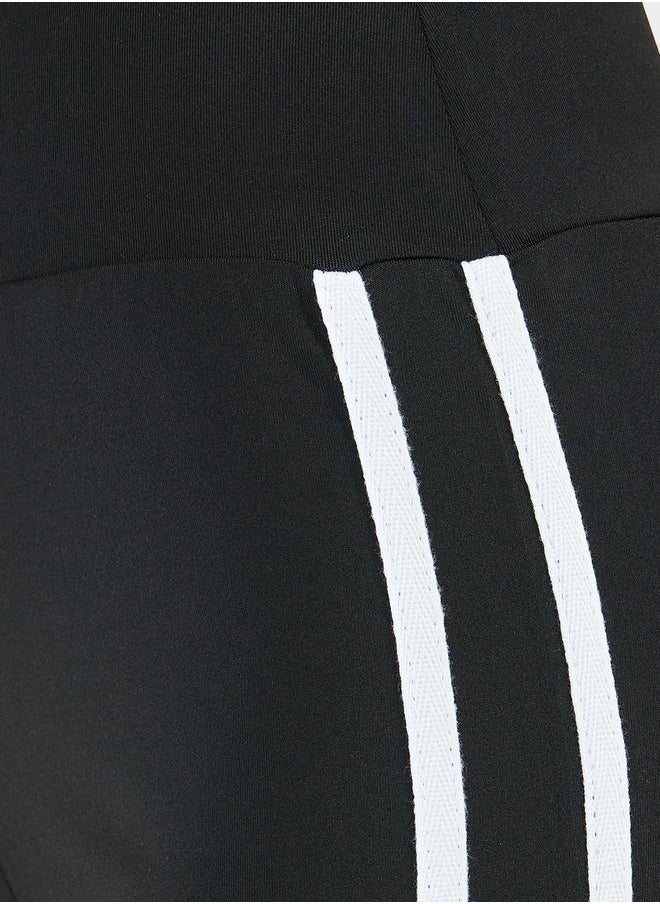 Styli - Side Dual Stripe Active Flared Leggings - Image 1