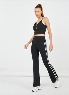 Side Dual Stripe Active Flared Leggings
