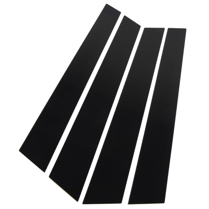 4pcs Window Pillar Post Trim Anti Scratch Glossy Black B Pillar Cover Sticker for Panamera 970 2009 to 2016 - Image 2