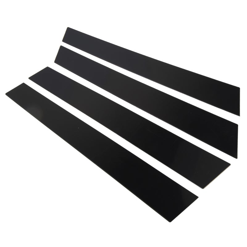 4pcs Window Pillar Post Trim Anti Scratch Glossy Black B Pillar Cover Sticker for Panamera 970 2009 to 2016 - Image 5