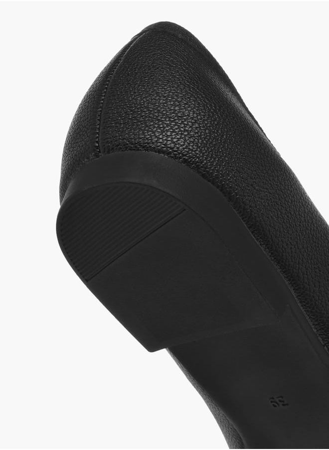 Celeste - Women's Solid Slip-On Loafers with Charm Detail - Image 1