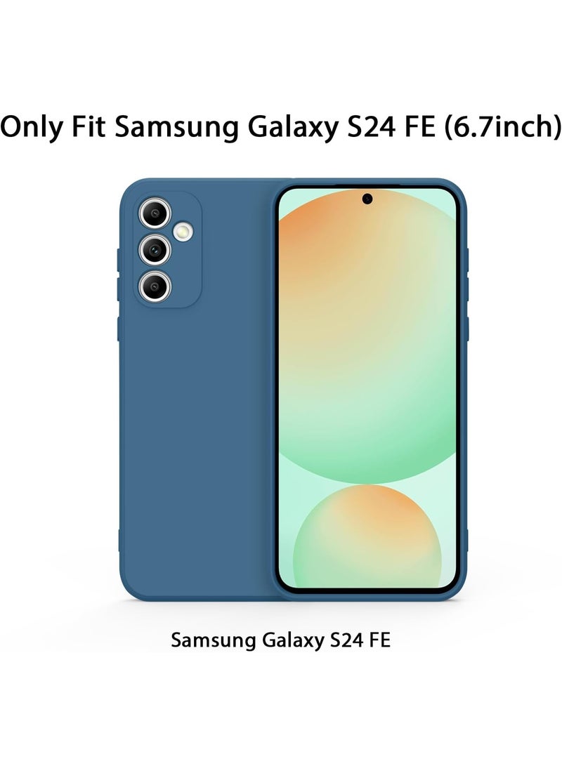 بورتوني غطاء حماية ناعم رفيع مضاد للخدش مع بطانة من الألياف الدقيقة ومضاد للصدمات لهاتف Samsung Galaxy S24FE مقاس 6.7 بوصة - Image 2