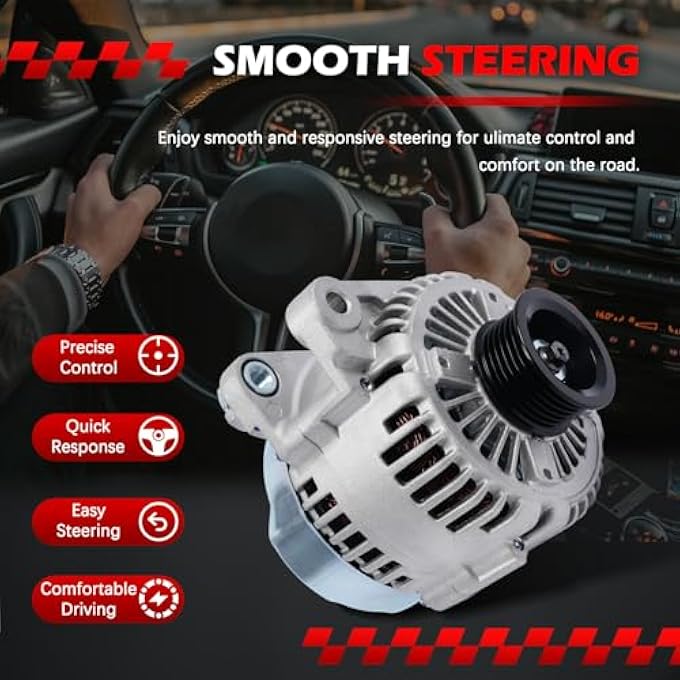 Autodevil 11191 Alternator Compatible with Azera Entourage Santa Fe Veracruz Sonata Borrego Sorento Replace OE 11193, 373003C120 - Image 5