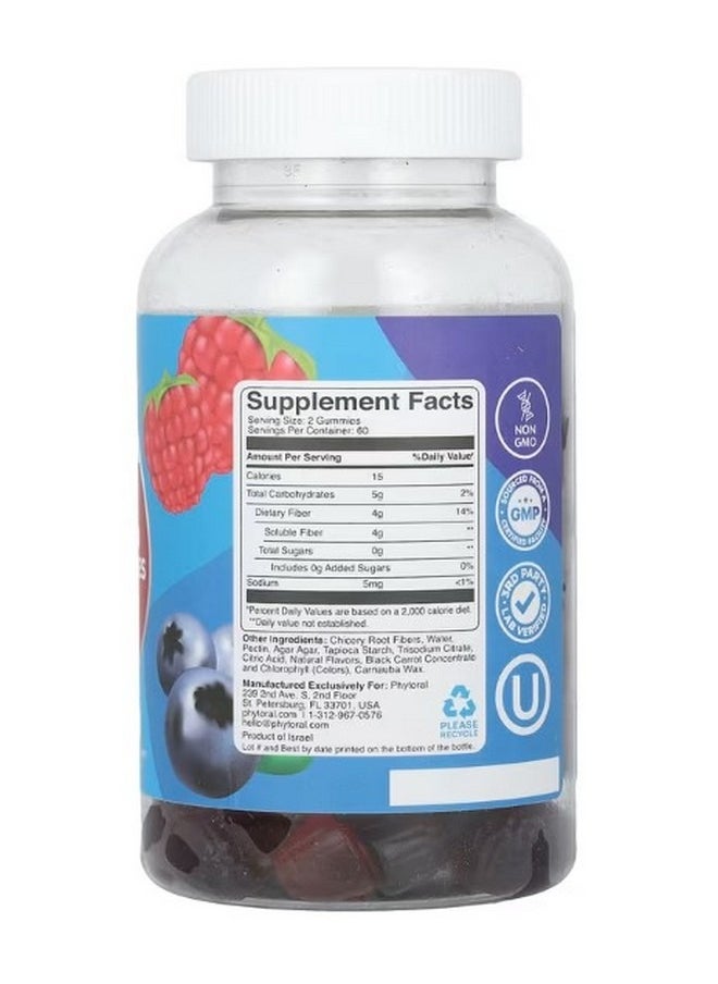 Phytoral Advanced Fiber Gummies Mixed Berry 120 Gummies  - Image 2