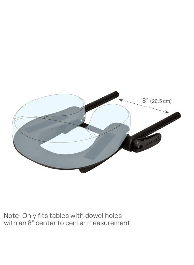 EARTHLITE - EARTHLITE Massage Table Face Cradle DELUXE ADJUSTABLE - Massage Table / Massage Chair Headrest Platform with Face Pillow, Vanilla Crème - Image 1
