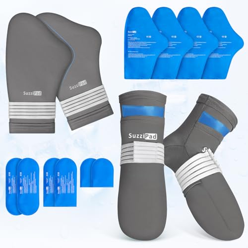 SuzziPad Cold Therapy Socks Hand Ice Pack Cooling Gloves for Chemotherapy Chemo Care Package for Women and Men L - Image 2
