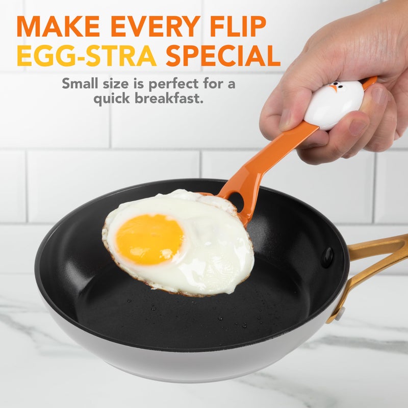 Joie Lil' Flip Egg Spatula, Slotted and Compact Turner, Multi-Use Flipper for Any Food From Burgers to Pancakes, Durable Nylon, Heat Resistant Up to 400 Degrees - Image 2