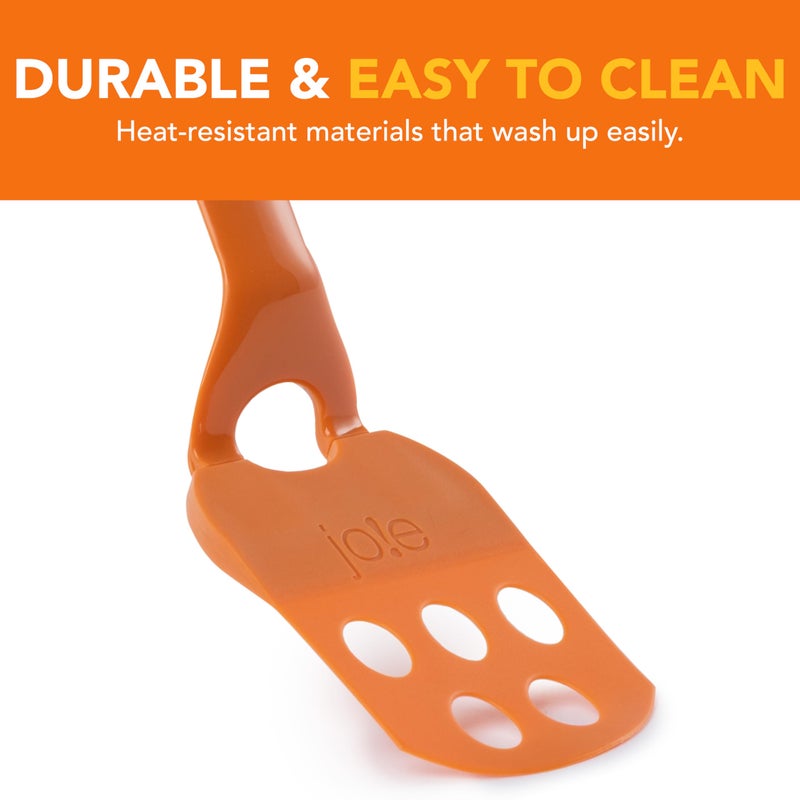 Joie Lil' Flip Egg Spatula, Slotted and Compact Turner, Multi-Use Flipper for Any Food From Burgers to Pancakes, Durable Nylon, Heat Resistant Up to 400 Degrees - Image 3