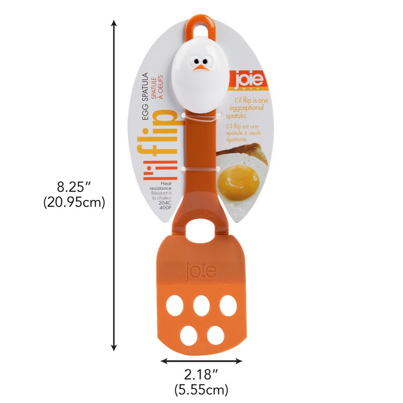 Joie Lil' Flip Egg Spatula, Slotted and Compact Turner, Multi-Use Flipper for Any Food From Burgers to Pancakes, Durable Nylon, Heat Resistant Up to 400 Degrees - Image 4