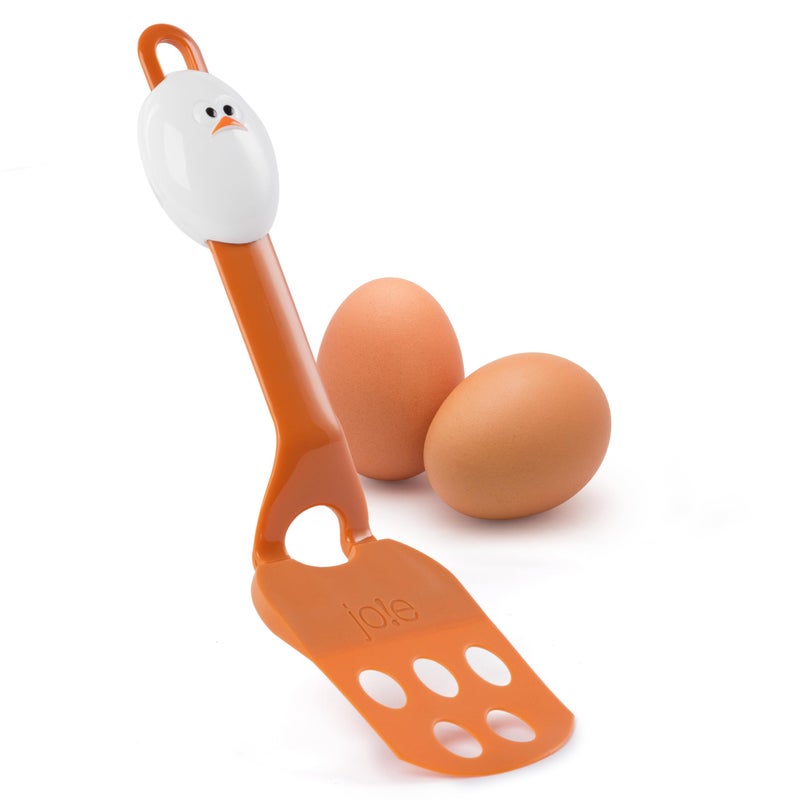 Joie Lil' Flip Egg Spatula, Slotted and Compact Turner, Multi-Use Flipper for Any Food From Burgers to Pancakes, Durable Nylon, Heat Resistant Up to 400 Degrees - Image 1