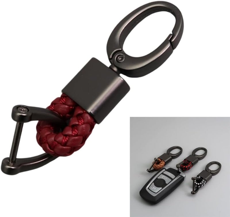 Fashionable Holder Car Pendant Leather Rings Stylish Accessory Suitable for Car Keys and Pendants - Image 2
