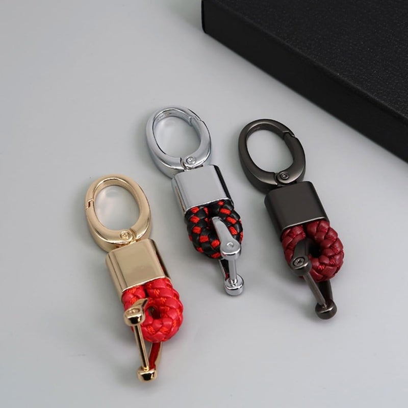 Fashionable Holder Car Pendant Leather Rings Stylish Accessory Suitable for Car Keys and Pendants - Image 4