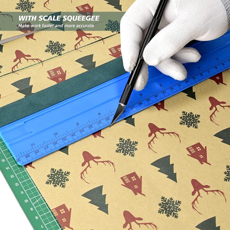 Ehdis Vinyl Squeegee Tool 3PCS Big Size Felt Edge Vinyl Wrap Squeegee for Graphic Decal Wrapping Applicator Tool Car Film Wallpaper Installing Window Tint Tool Craft Scraper-Pack of 3 - Image 4