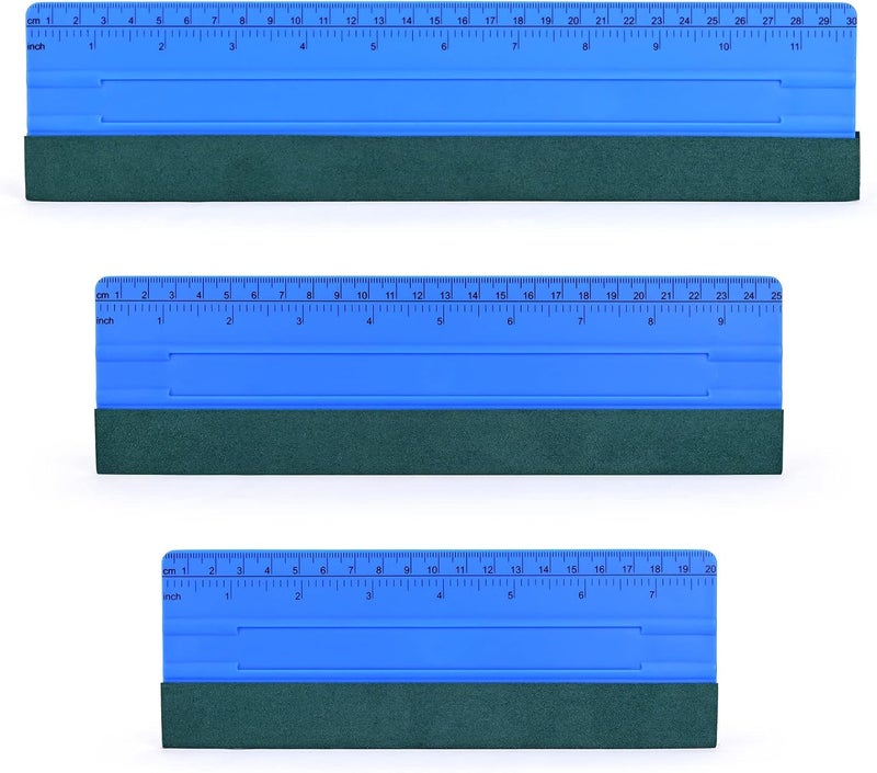 Ehdis Vinyl Squeegee Tool 3PCS Big Size Felt Edge Vinyl Wrap Squeegee for Graphic Decal Wrapping Applicator Tool Car Film Wallpaper Installing Window Tint Tool Craft Scraper-Pack of 3 - Image 1