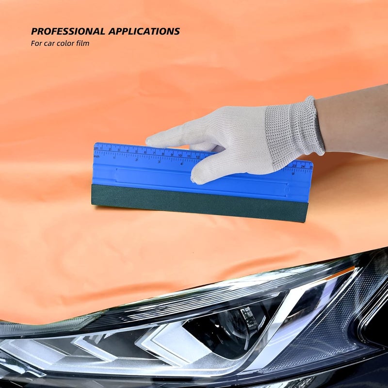 Ehdis Vinyl Squeegee Tool 3PCS Big Size Felt Edge Vinyl Wrap Squeegee for Graphic Decal Wrapping Applicator Tool Car Film Wallpaper Installing Window Tint Tool Craft Scraper-Pack of 3 - Image 5