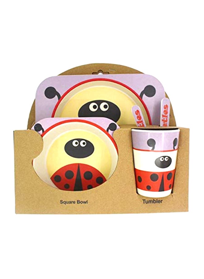 5-Piece Bamboo Fiber Tableware Set - Image 1