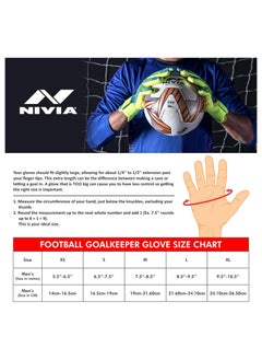 Nivia NForce Goalkeeper Hand Gloves with Grip | Unisex | for Football, Soccer Goalkeeping Gloves  - Image 5