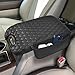 BystralX Center Console Cover Nappa Leather Armrest Cover Compatible with 20092014 Ford F150 FlowThrough Console Middle Console Cover with Two Side Pockets Center Console Cushion - Image 2