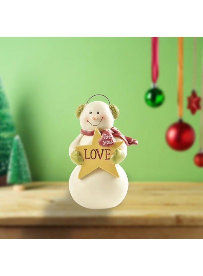 ENNAS Snowman Figurine"Love" snoman Multi - Image 3
