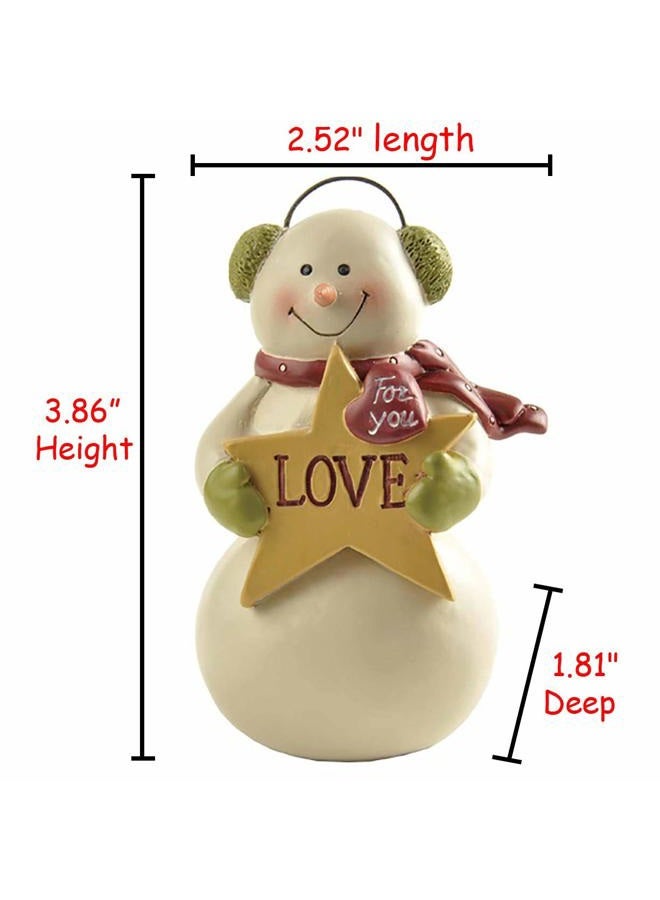 ENNAS Snowman Figurine"Love" snoman Multi - Image 4