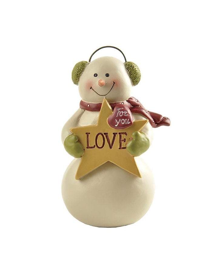 ENNAS Snowman Figurine"Love" snoman Multi - Image 1