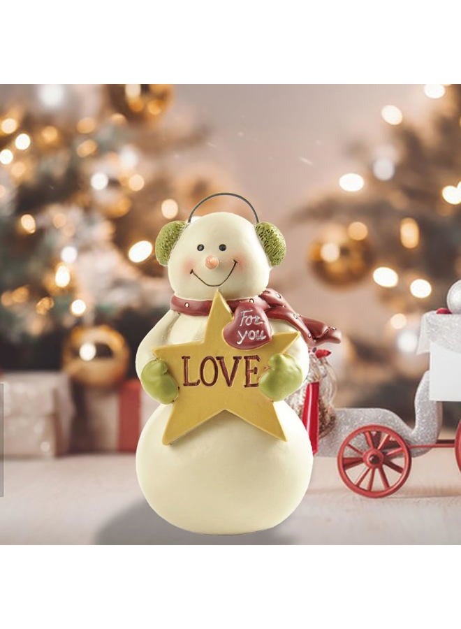ENNAS Snowman Figurine"Love" snoman Multi - Image 5
