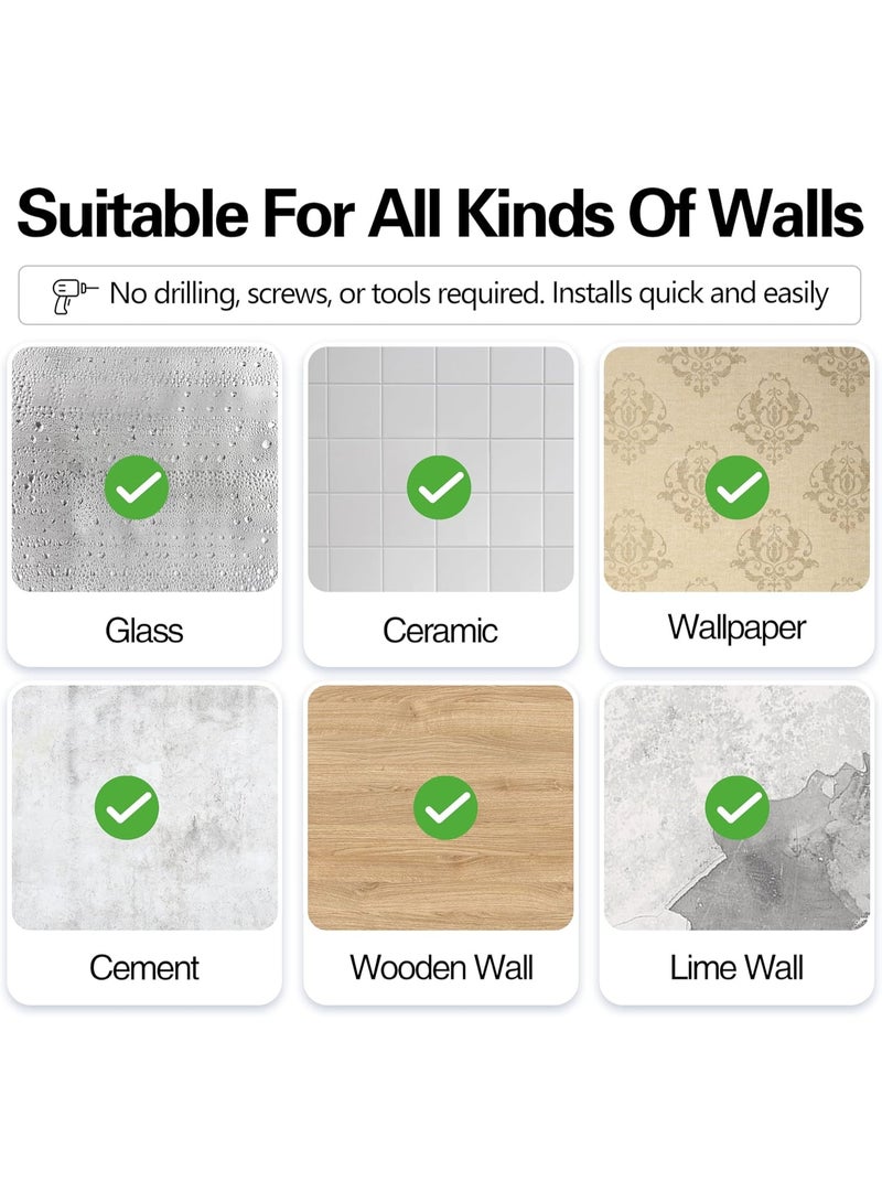 HOMESTAR Adjustable Tension Rod 70-120cm - Black Square Head Stainless Steel, No Drill Curtain Rod for Small Spaces, Bathroom & Closet Organization - Image 5