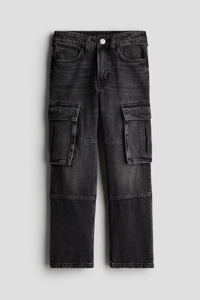 H&M Loose Fit Straight Leg Jeans