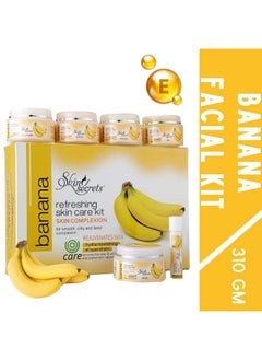 Skin Secrets Banana Facial Kit With Banana Extract & Vitamin E Oil For Brighter Complexion (310Gm (6 Easy Steps))  - Image 3