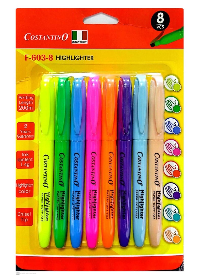 Costantino Highlighter 8Pieces - Image 1