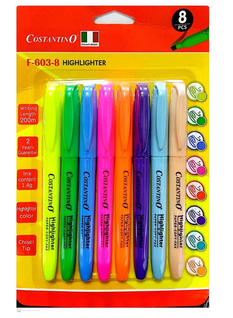 Costantino Highlighter 8Pieces - Image 2