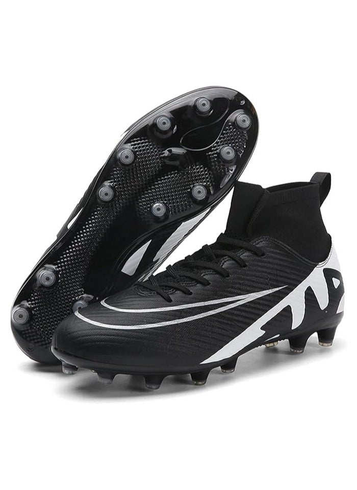 Generic Men’s Soccer Cleats,High-Top Football Boots Professional Training,Turf Outdoor Indoor Comfortable Athletic Big Boy's Sneaker  - Image 1