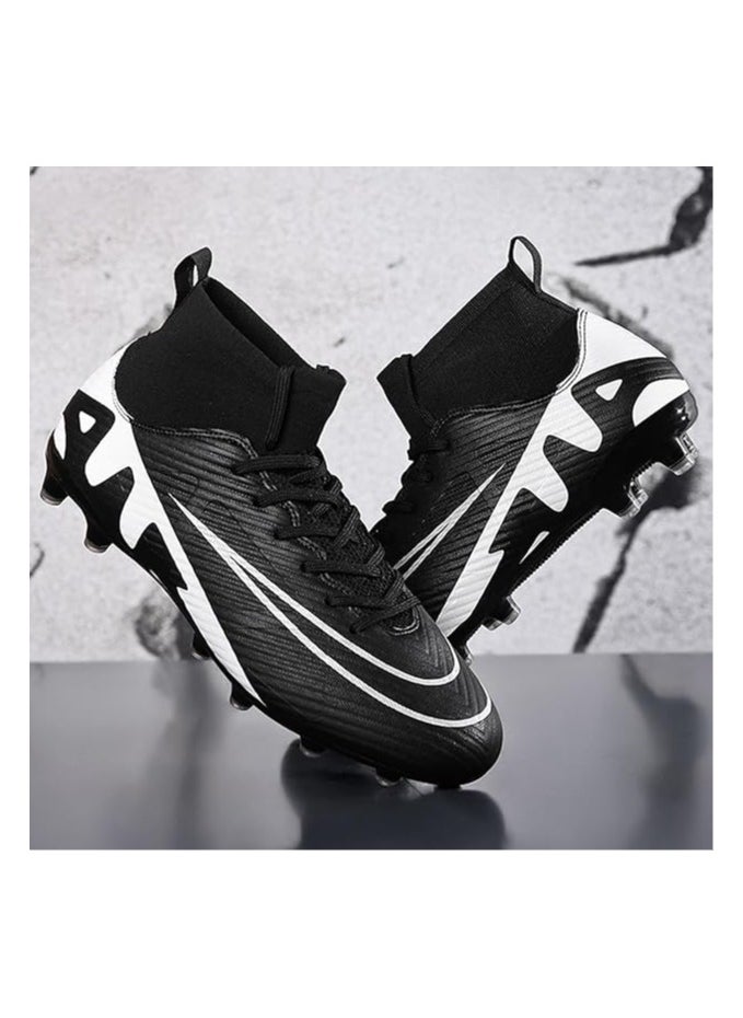 Generic Men’s Soccer Cleats,High-Top Football Boots Professional Training,Turf Outdoor Indoor Comfortable Athletic Big Boy's Sneaker  - Image 5