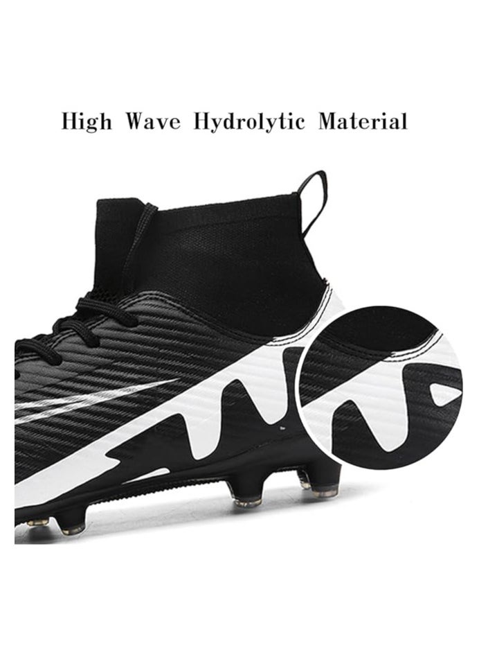 Generic Men’s Soccer Cleats,High-Top Football Boots Professional Training,Turf Outdoor Indoor Comfortable Athletic Big Boy's Sneaker  - Image 3