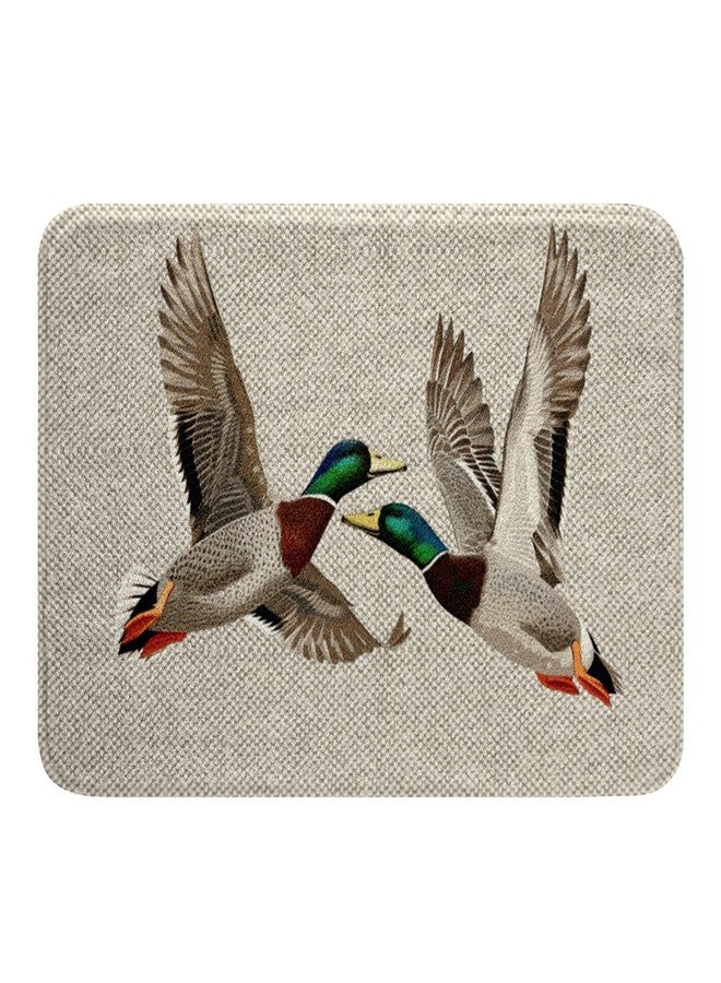 Erosebridal سجادة حمام ماصة للماء بتصميم بطة برية من إيروسبريدال، ديكور منزلي، سجادة مدخل بتصميم خلية نحل رمادية، سجادة حمام بتصميم سداسي هندسي حديث، سجاد حمام بتصميم مستوحى من الصيد - Image 3