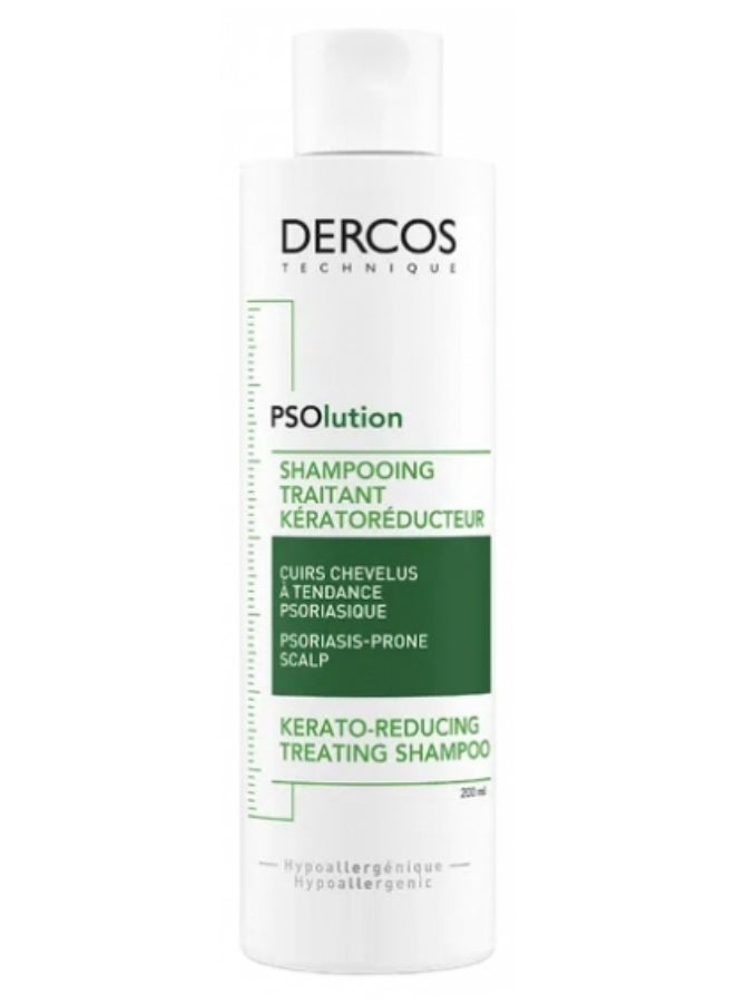 Dercos (Anti Dandruff DS) Dercos PSOlution Kerator-Reducing Treatment Shampoo Psoriatic-Prone Scalps 200ml