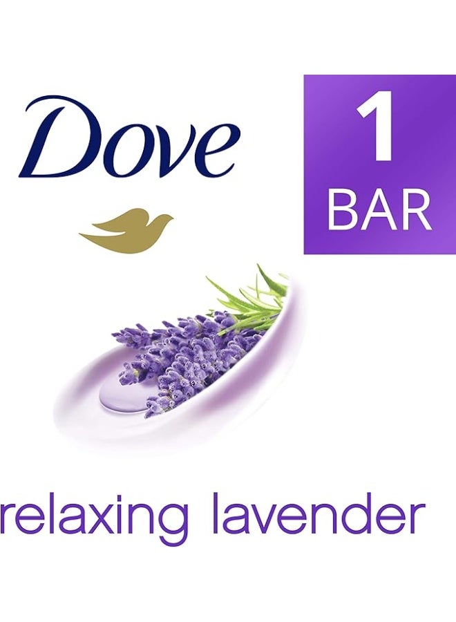 Dove Relaxing Lavender Beauty Cream Bar Soap 90g - Image 2