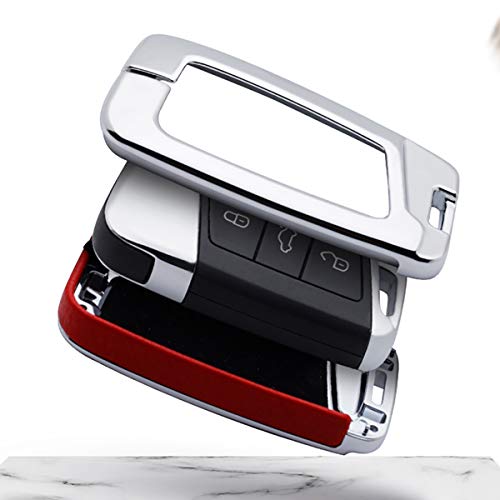 ontto Full Protection Key Fob Cover Fit for VW Key Case Smart Remote Key Shell Fit for Volkswagen Key Holder Blue(1 keycover& 1 Keychain) - Image 3