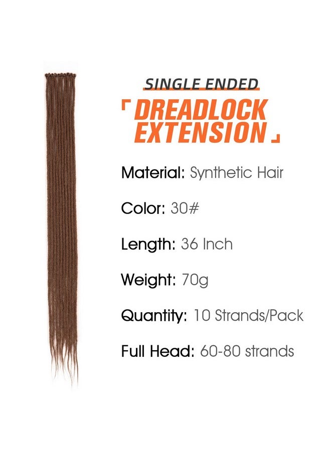 Lady Miranda - 36 Inch Dreadlock Extensions Soft Handmade 30 Synthetic Dreadlock Extensions 0.6 Cm Super Long Se Dread Extensions Snap In Dreadlocks Prelooped Crochet Hair 10 Strands Synthetic Dreads For Women - Image 1