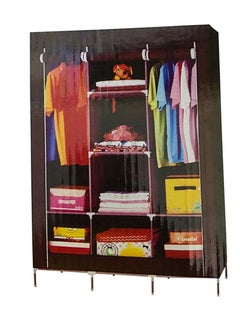 Generic Fabric Wardrobe Organizer Brown Model no.88130, Size: 130X45X175CM  Clothes Organizer For Home & Bedroom  - Image 2