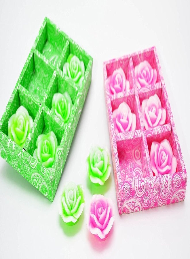 أسينشين شمعة شمعية عائمة بتصميم وردة من علامة أسينشن التجارية، مثالية كهدية أو زينة لعيد ديوالي أو عيد الميلاد. - Image 3