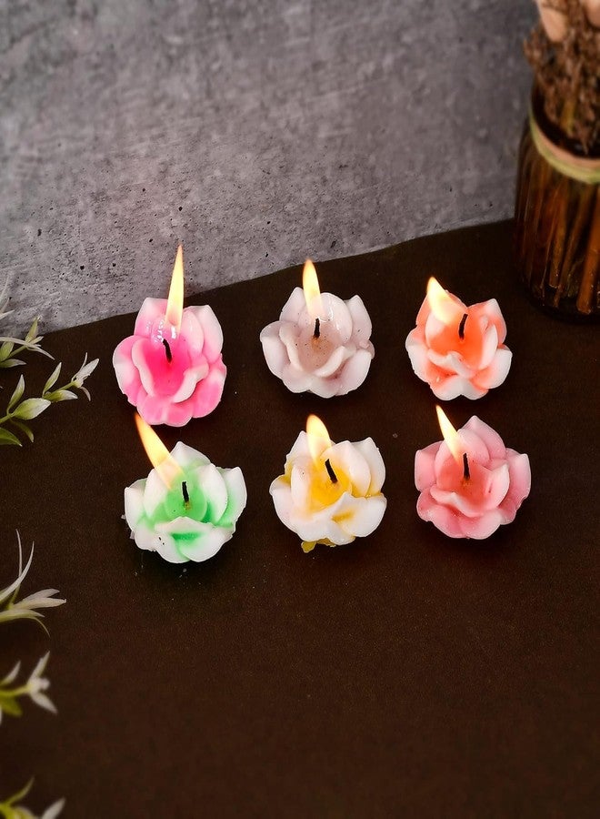 أسينشين شمعة شمعية عائمة بتصميم وردة من علامة أسينشن التجارية، مثالية كهدية أو زينة لعيد ديوالي أو عيد الميلاد. - Image 4